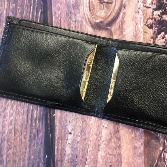 LAST CHANCE‼️Vintage Rumpp Black Cowhide Wallet - Picture 7 of 8